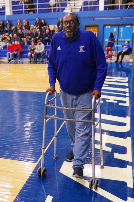 Randolph Blue Devils basketball coach Kalon Jenkins.